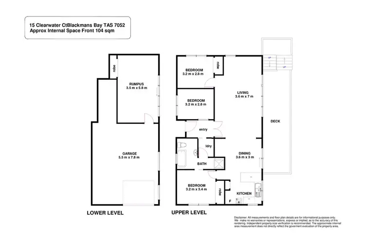 Floorplan of Homely house listing, 15 Clearwater Court, Blackmans Bay TAS 7052