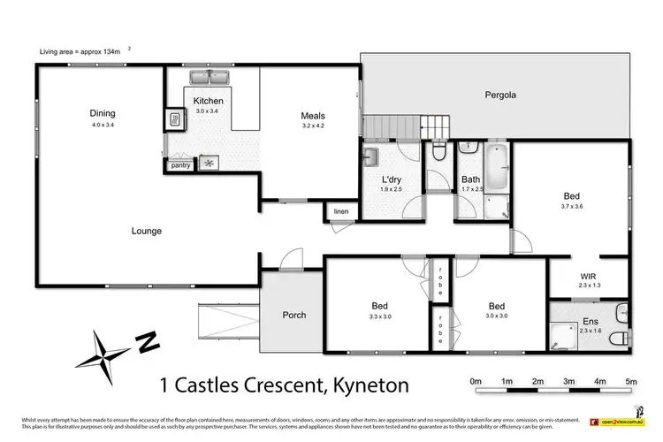 Floorplan of Homely house listing, 1 Castles Crescent, Kyneton VIC 3444