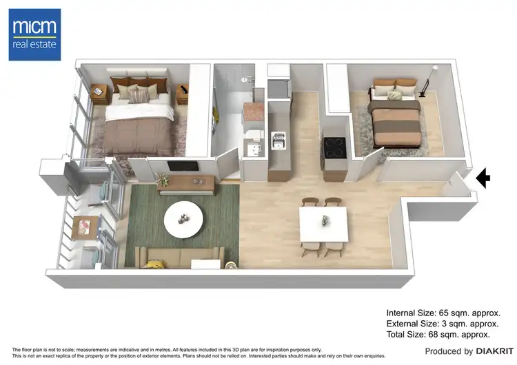 Floorplan of Homely apartment listing, 3509/241 City Road, Southbank VIC 3006
