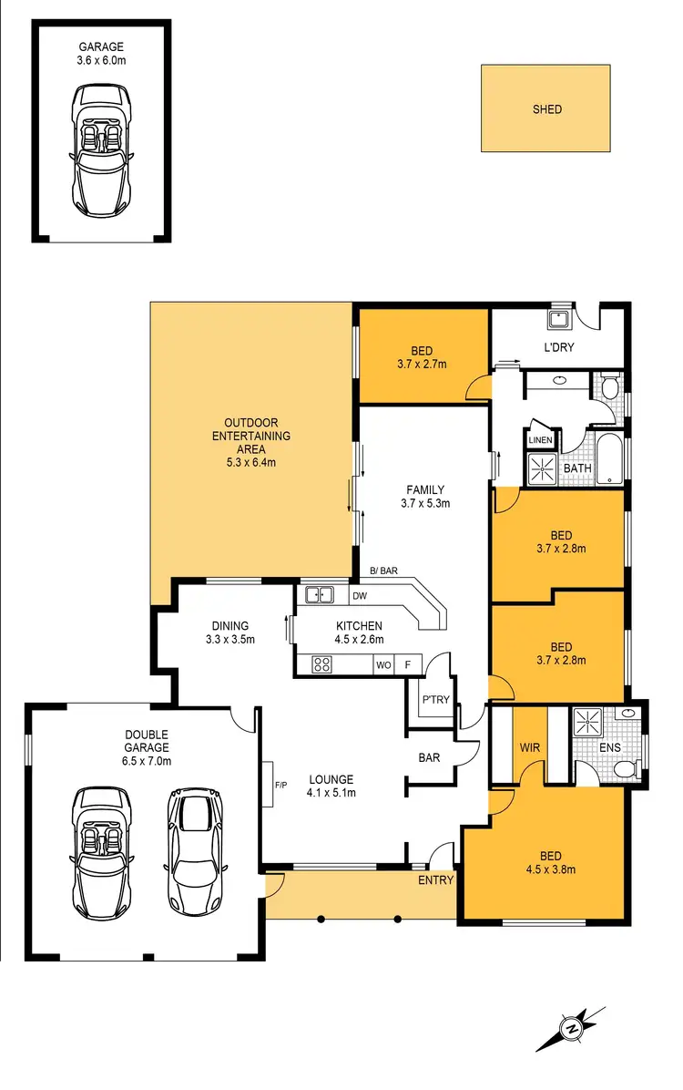 Floorplan of Homely house listing, 3 Nicolas Baudin Drive, Encounter Bay SA 5211