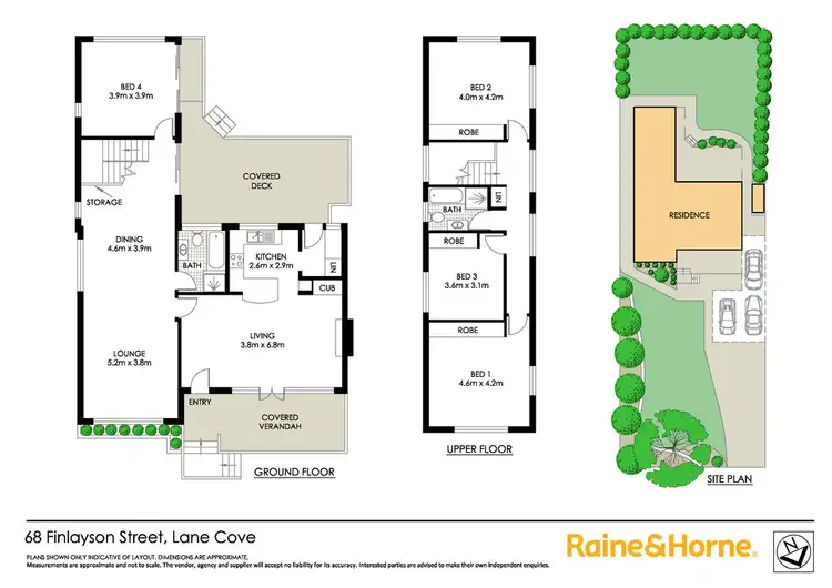 Floorplan of Homely house listing, 68 Finlayson Street, Lane Cove NSW 2066