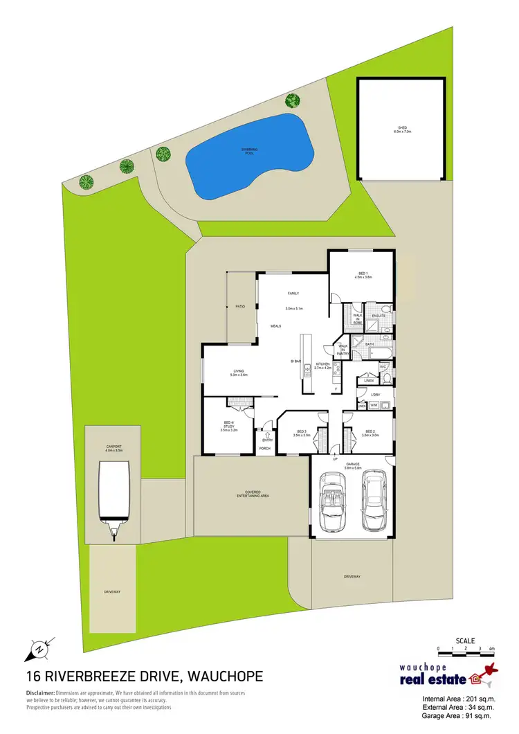 Floorplan of Homely house listing, 16 Riverbreeze Drive, Wauchope NSW 2446