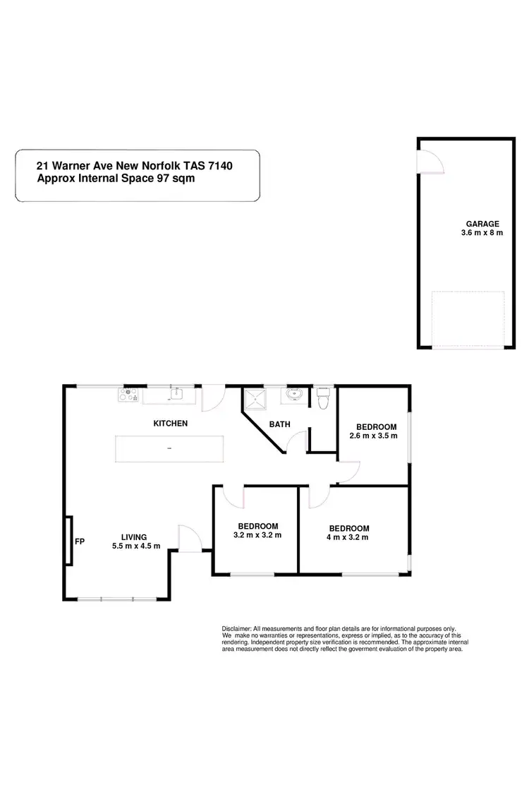 Floorplan of Homely house listing, 21 Warner Avenue, New Norfolk TAS 7140