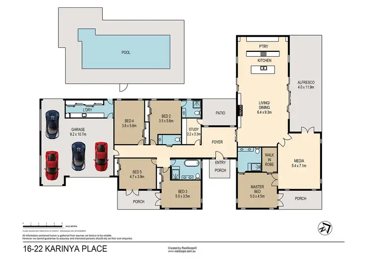 Floorplan of Homely house listing, 16-22 Karinya Place, Cornubia QLD 4130