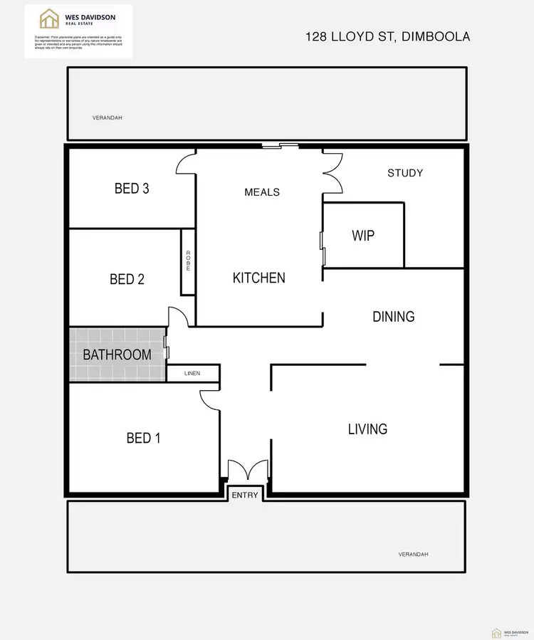 Floorplan of Homely house listing, 128 Lloyd Street, Dimboola VIC 3414
