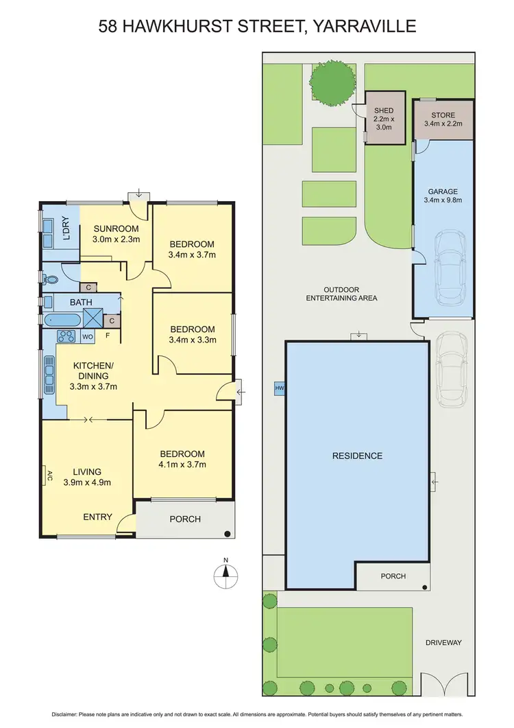 Floorplan of Homely house listing, 58 Hawkhurst Street, Yarraville VIC 3013