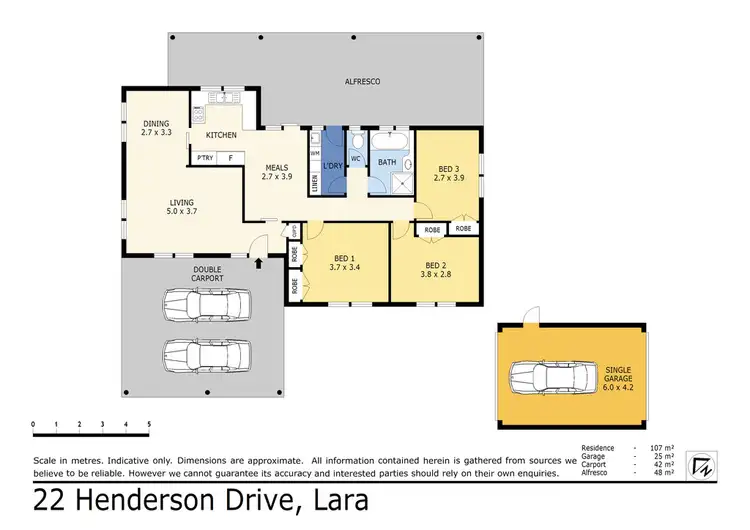 Floorplan of Homely house listing, 22 Henderson Drive, Lara VIC 3212