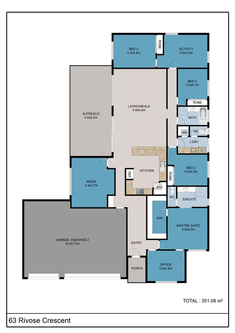 Floorplan of Homely house listing, 63 Rivose Crescent, Darling Downs WA 6122