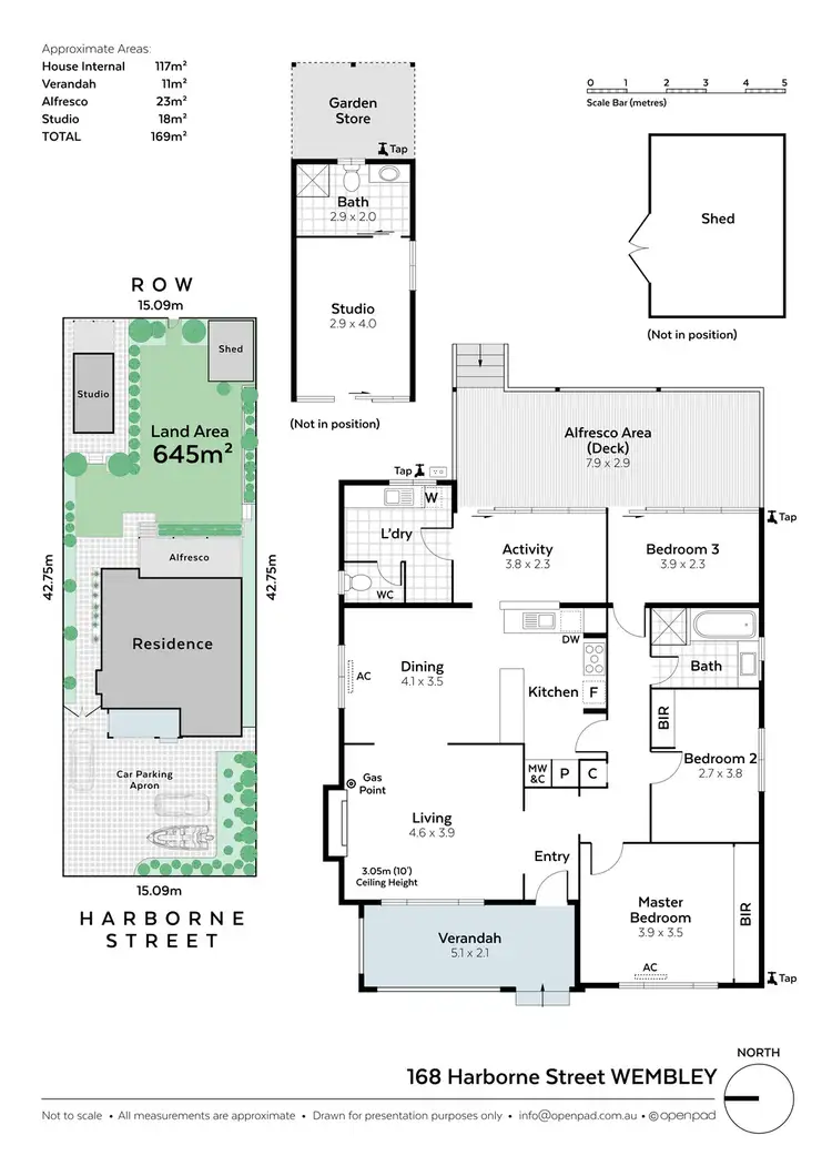 Floorplan of Homely house listing, 168 Harborne Street, Wembley WA 6014