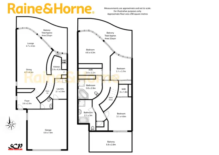 Floorplan of Homely semi-detached listing, 13C High Street, Batemans Bay NSW 2536