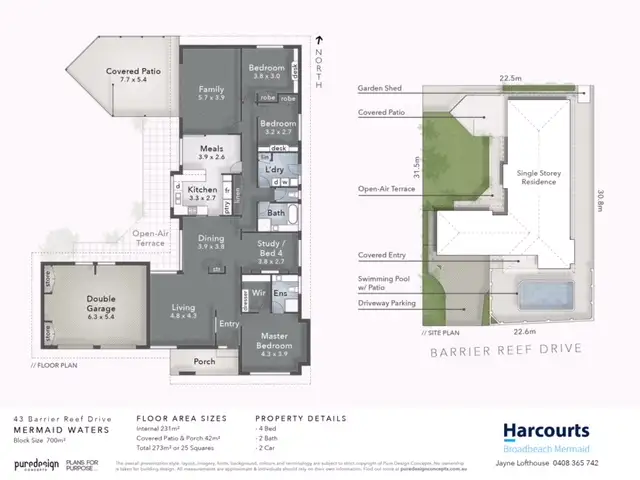 Floorplan of Homely house listing, 43 Barrier Reef Drive, Mermaid Waters QLD 4218