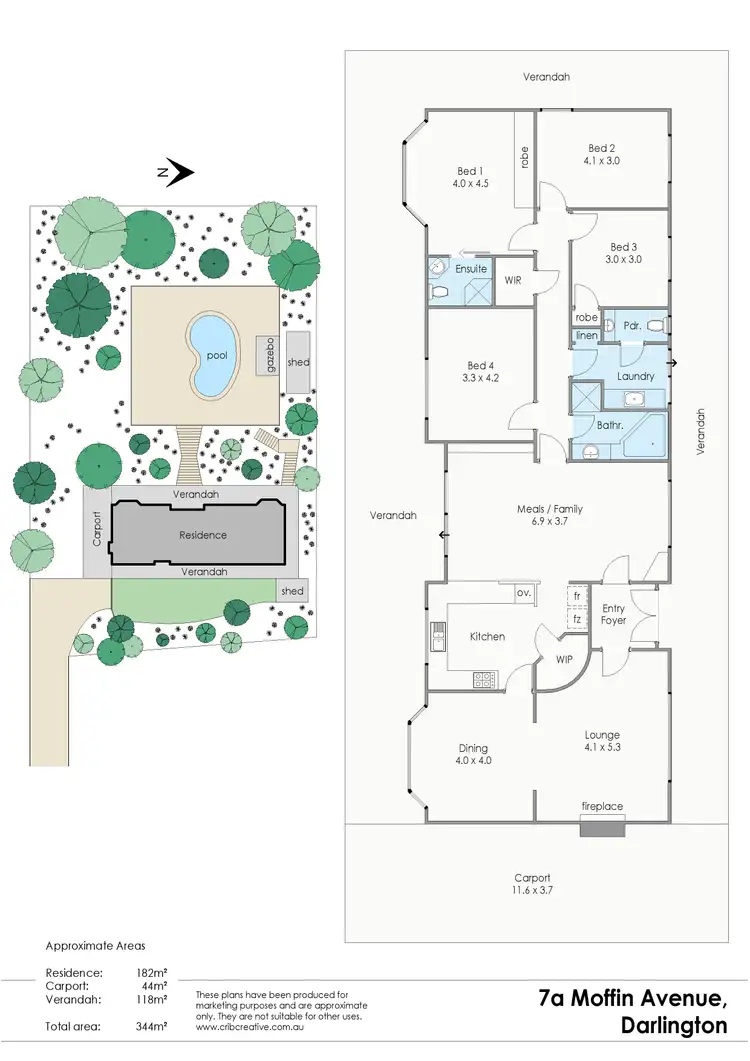 Floorplan of Homely house listing, 7a Mofflin Avenue, Darlington WA 6070