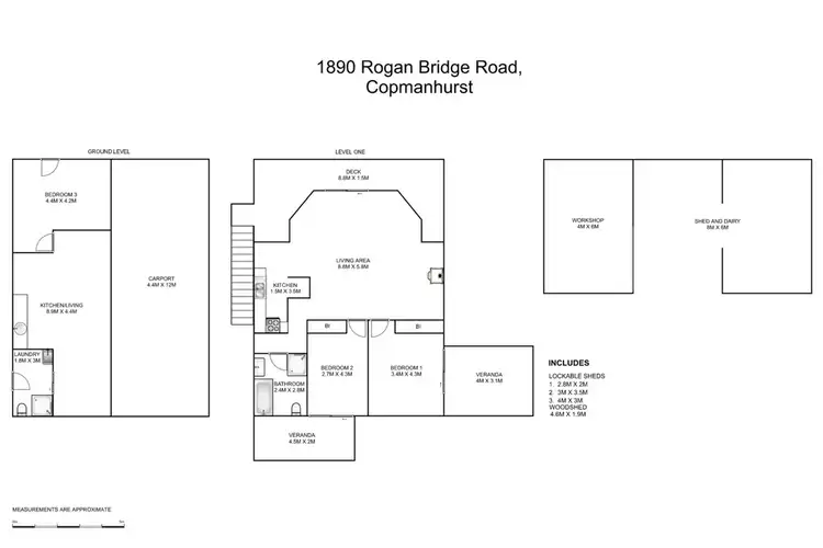 Floorplan of Homely rural property listing, 1890 Rogan Bridge Road, Copmanhurst NSW 2460