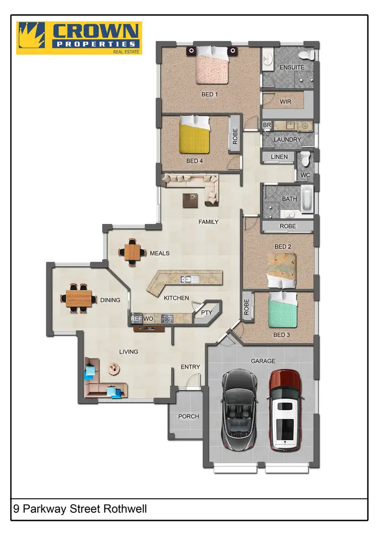 Floorplan of Homely house listing, 9 PARKWAY STREET, Rothwell QLD 4022