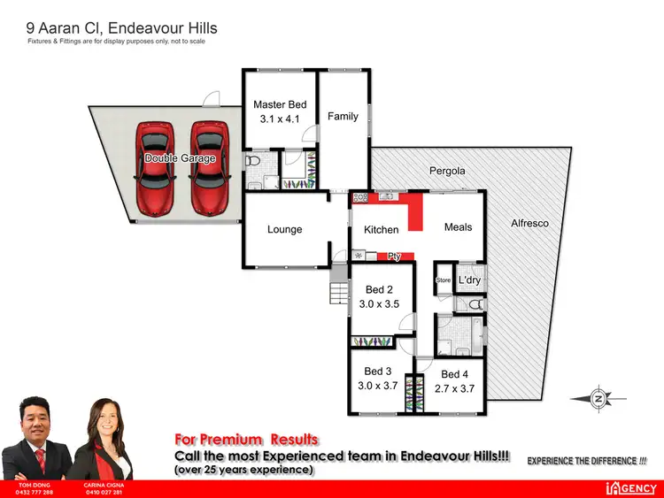 Floorplan of Homely house listing, 9 Aaran Close, Endeavour Hills VIC 3802