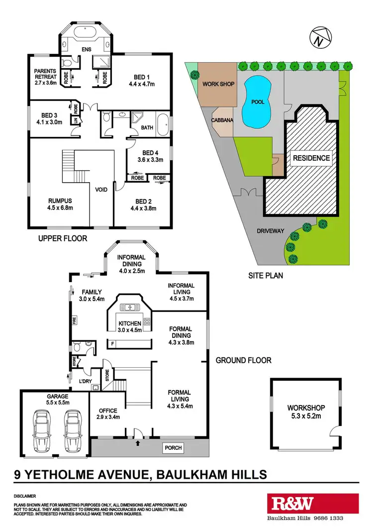 Floorplan of Homely house listing, 9 Yetholme Avenue, Baulkham Hills NSW 2153