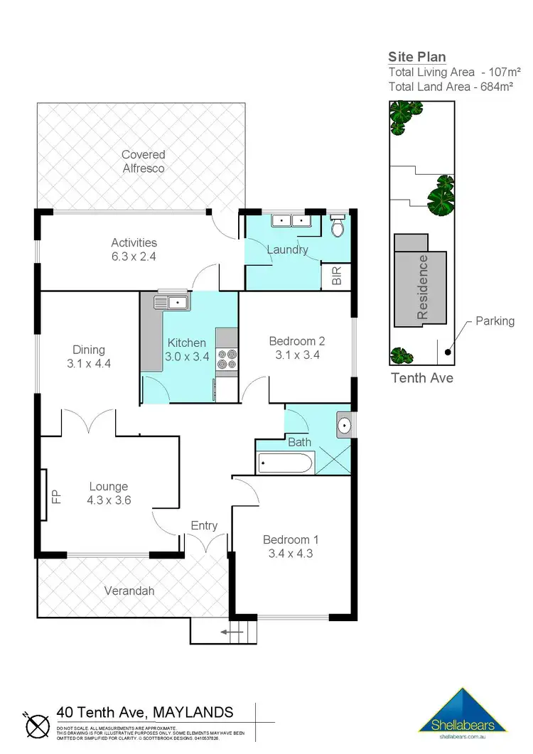 Floorplan of Homely house listing, 40 Tenth Avenue, Maylands WA 6051