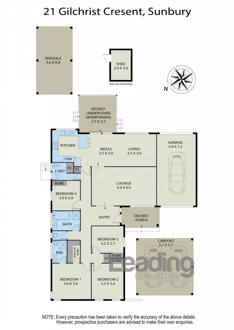 Floorplan of Homely house listing, 21 Gilchrist Crescent, Sunbury VIC 3429