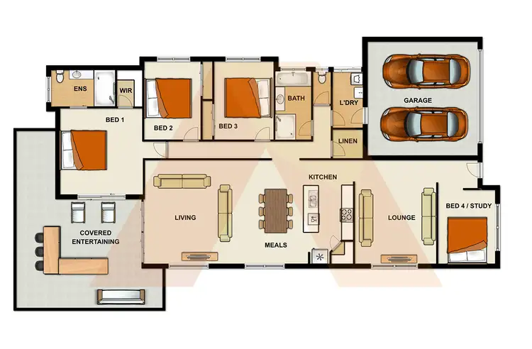 Floorplan of Homely house listing, 10 Acacia Street, Heathwood QLD 4110
