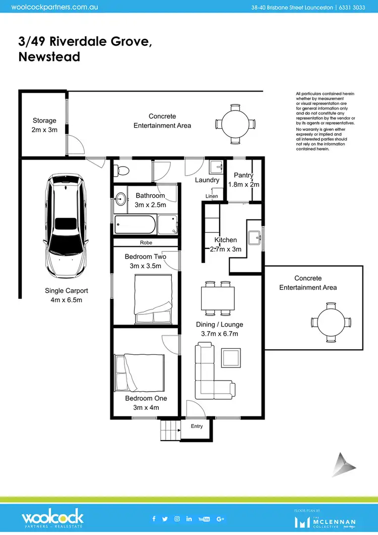 Floorplan of Homely house listing, 3/49 Riverdale Grove, Newstead TAS 7250