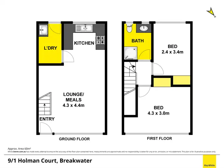 Floorplan of Homely house listing, 9/1 Holman Court, Breakwater VIC 3219