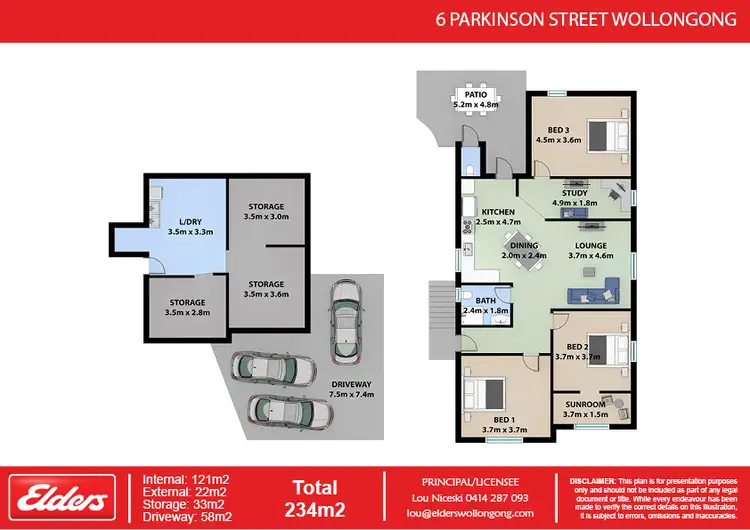 Floorplan of Homely house listing, 6 Parkinson Street, Wollongong NSW 2500