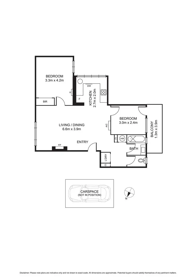 Floorplan of Homely apartment listing, 18/8 Louise Street, Melbourne VIC 3004