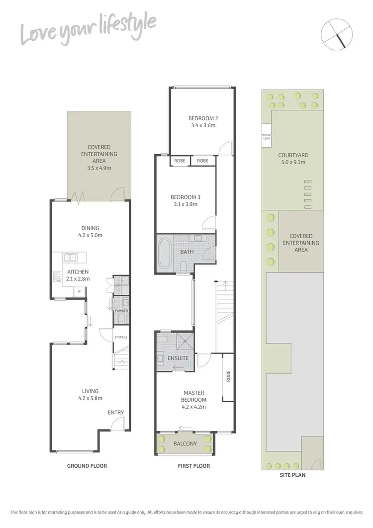 Floorplan of Homely house listing, 46A Grove Street, St Peters NSW 2044
