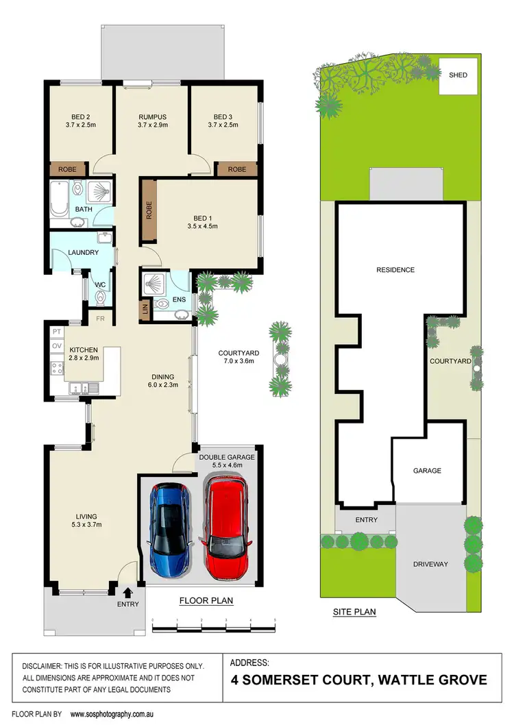 Floorplan of Homely house listing, 4 Somerset Court, Wattle Grove NSW 2173
