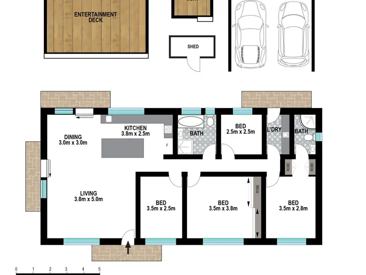 Floorplan of Homely house listing, 10 HELMHOLD STREET, Wynnum QLD 4178