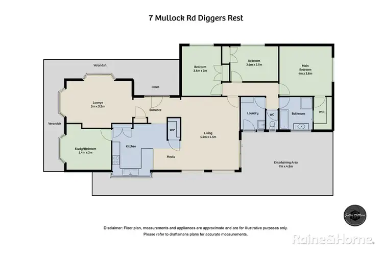 Floorplan of Homely house listing, 7 Mullock Road, Diggers Rest VIC 3427