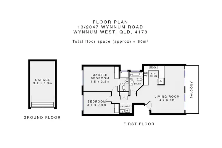 Floorplan of Homely unit listing, 13/2043-2047 Wynnum Road, Wynnum West QLD 4178