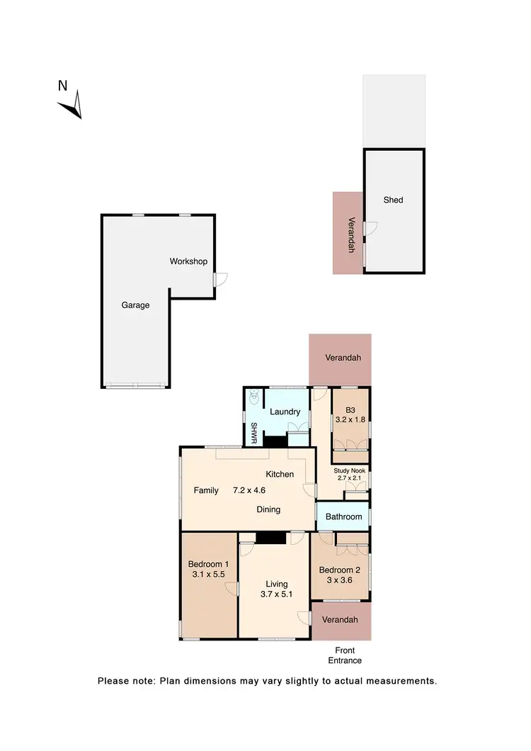 Floorplan of Homely house listing, 155 High Street, Learmonth VIC 3352