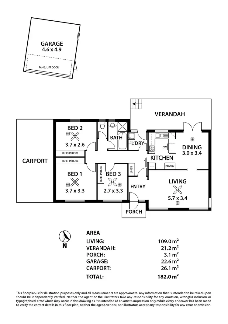 Floorplan of Homely house listing, 24 Stanley Way, Gilles Plains SA 5086