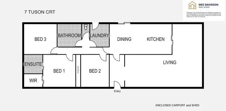 Floorplan of Homely house listing, 7 Tuson Court, Horsham VIC 3400