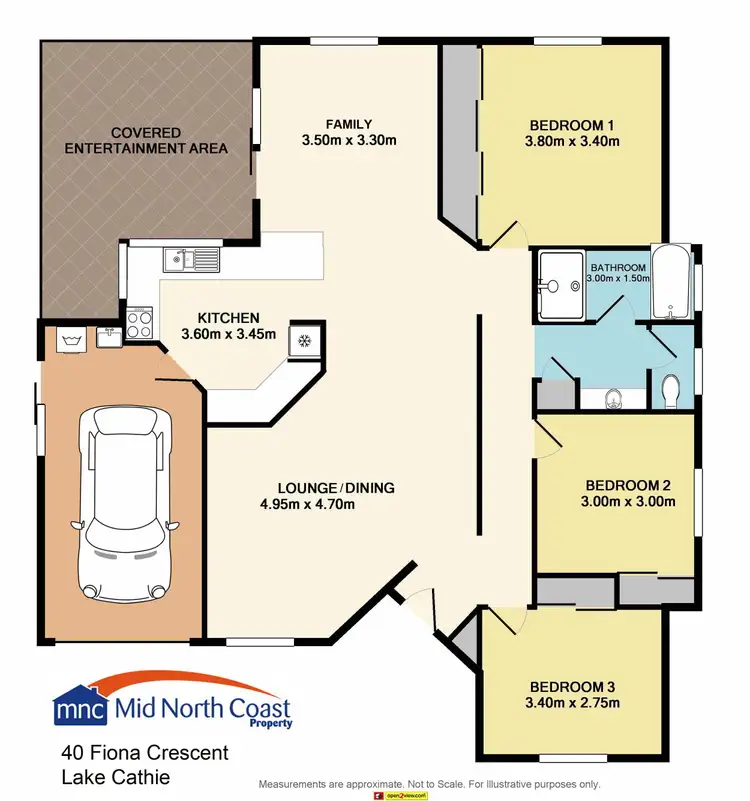 Floorplan of Homely house listing, 40 Fiona Crescent, Lake Cathie NSW 2445