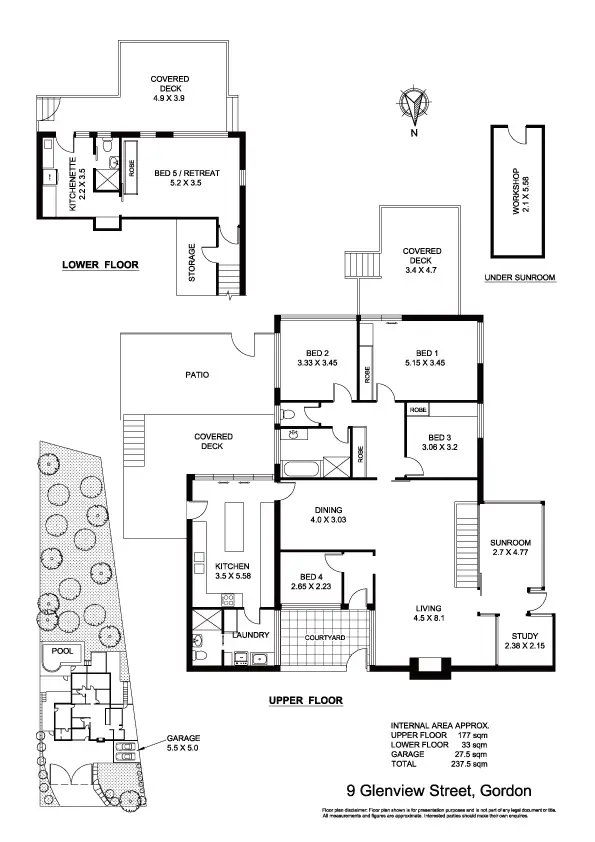Floorplan of Homely house listing, 9 Glenview St, Gordon NSW 2072
