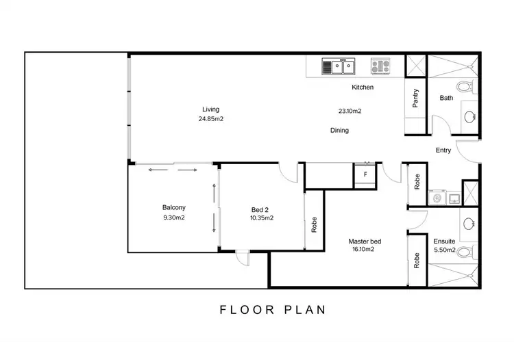Floorplan of Homely unit listing, 305 / 37 Bay Street, Tweed Heads NSW 2485