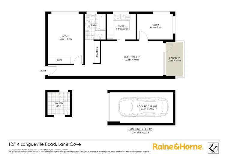 Floorplan of Homely apartment listing, 12/14-16 Longueville Road, Lane Cove NSW 2066