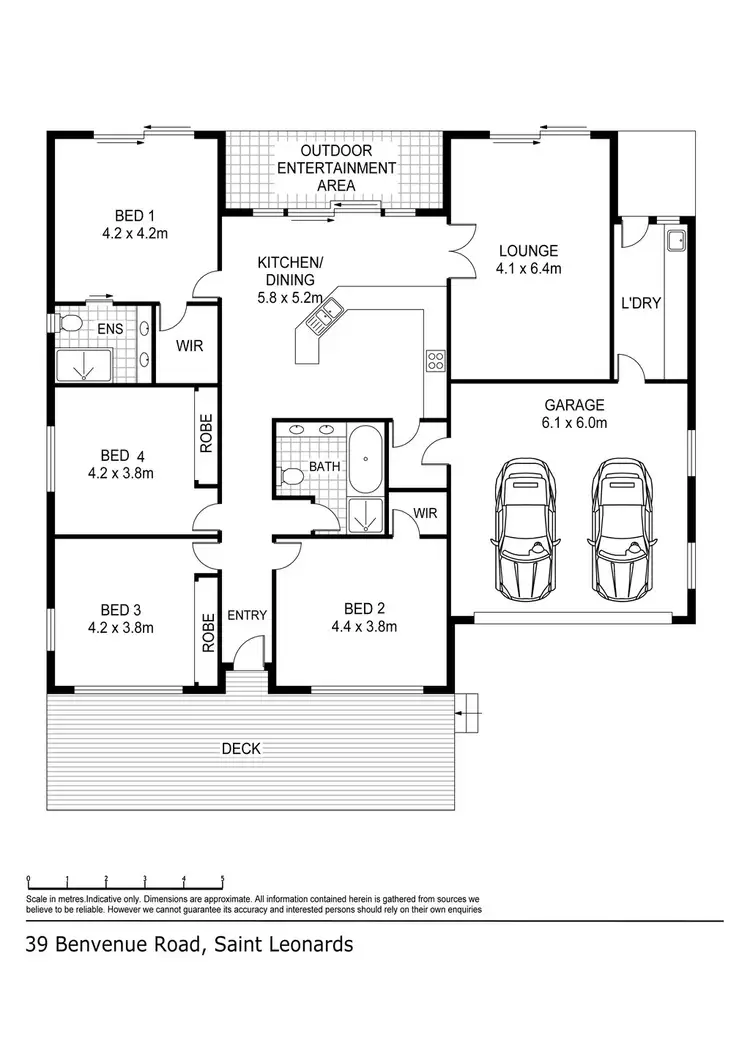 Floorplan of Homely house listing, 39 Benvenue Road, St Leonards TAS 7250