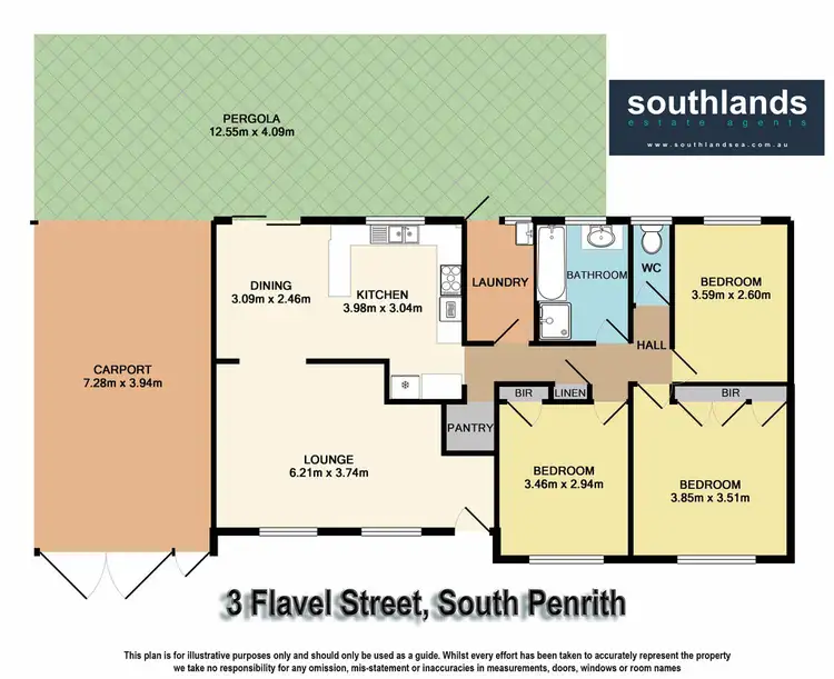 Floorplan of Homely house listing, 3 Flavel Street, South Penrith NSW 2750