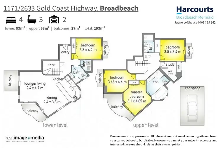 Floorplan of Homely apartment listing, 1171/2633 Gold Coast Highway, Broadbeach QLD 4218