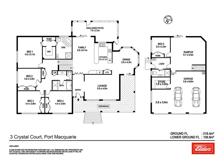 Floorplan of Homely house listing, 3 Crystal Court, Port Macquarie NSW 2444