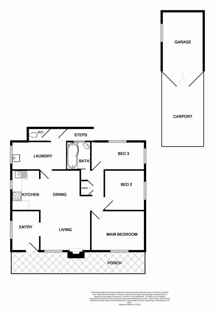 Floorplan of Homely house listing, 16 McArthur St, Telarah NSW 2320