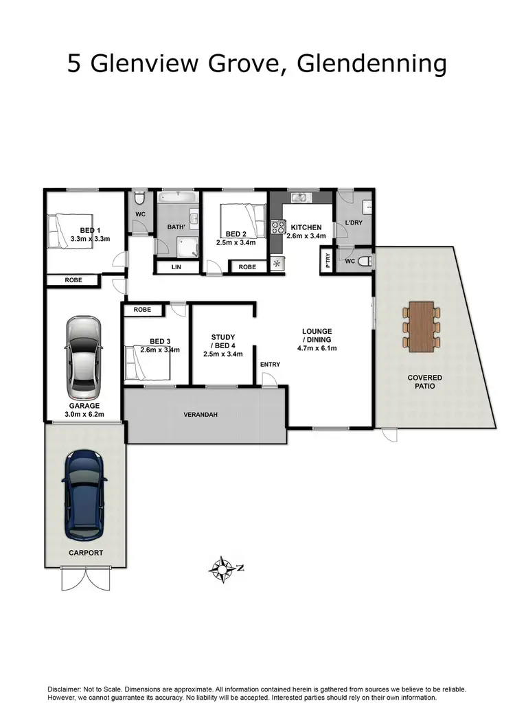Floorplan of Homely house listing, 5 Glenview Grove, Glendenning NSW 2761