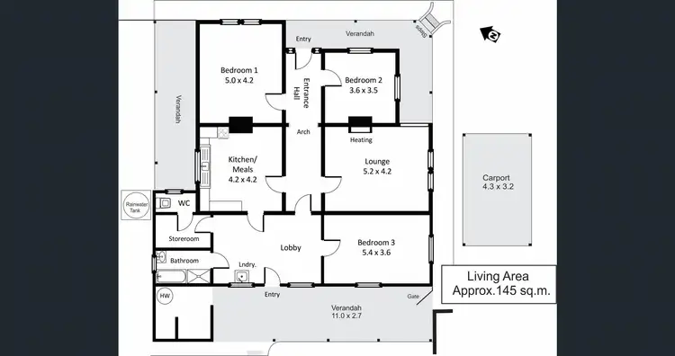 Floorplan of Homely house listing, 13 Loxton Drive, Moorook SA 5332