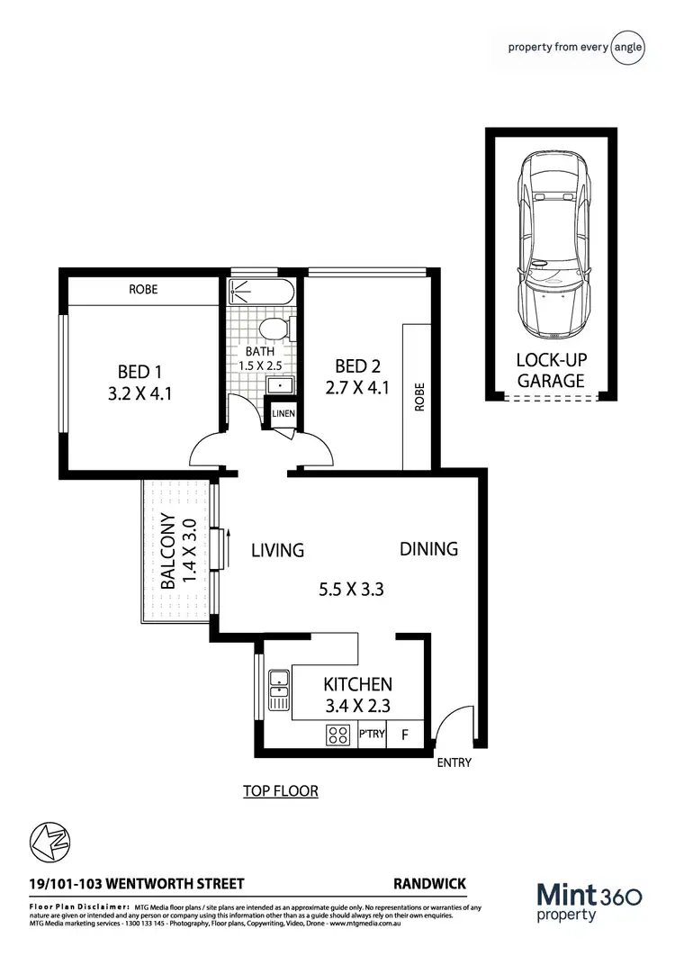 Floorplan of Homely apartment listing, 19/101-103 Wentworth Street, Randwick NSW 2031