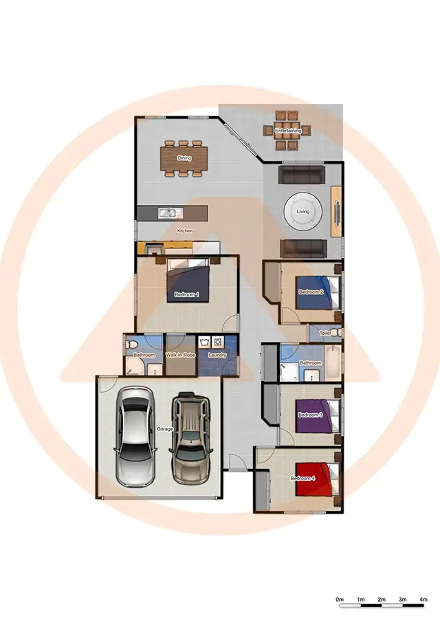Floorplan of Homely house listing, 23 John Davison Place, Crestmead QLD 4132