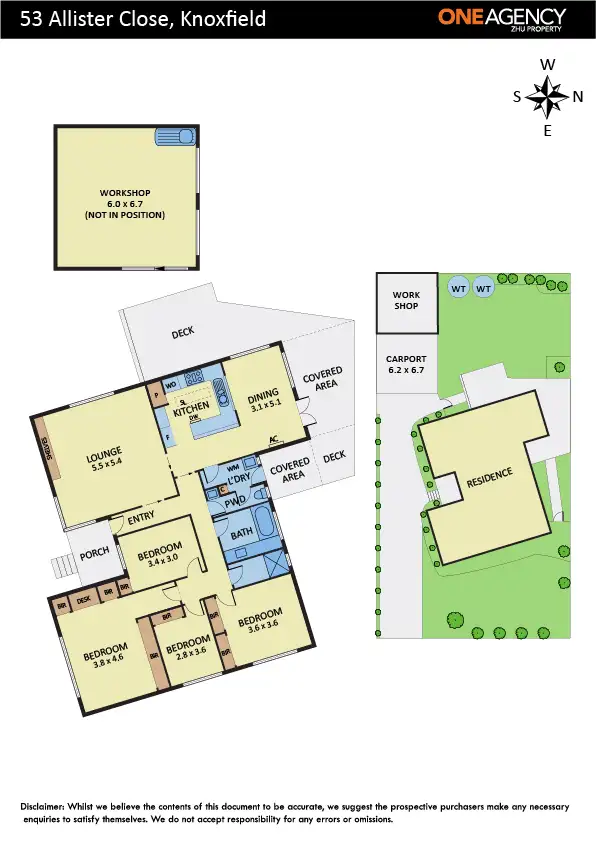 Floorplan of Homely house listing, 53 Allister Close, Knoxfield VIC 3180