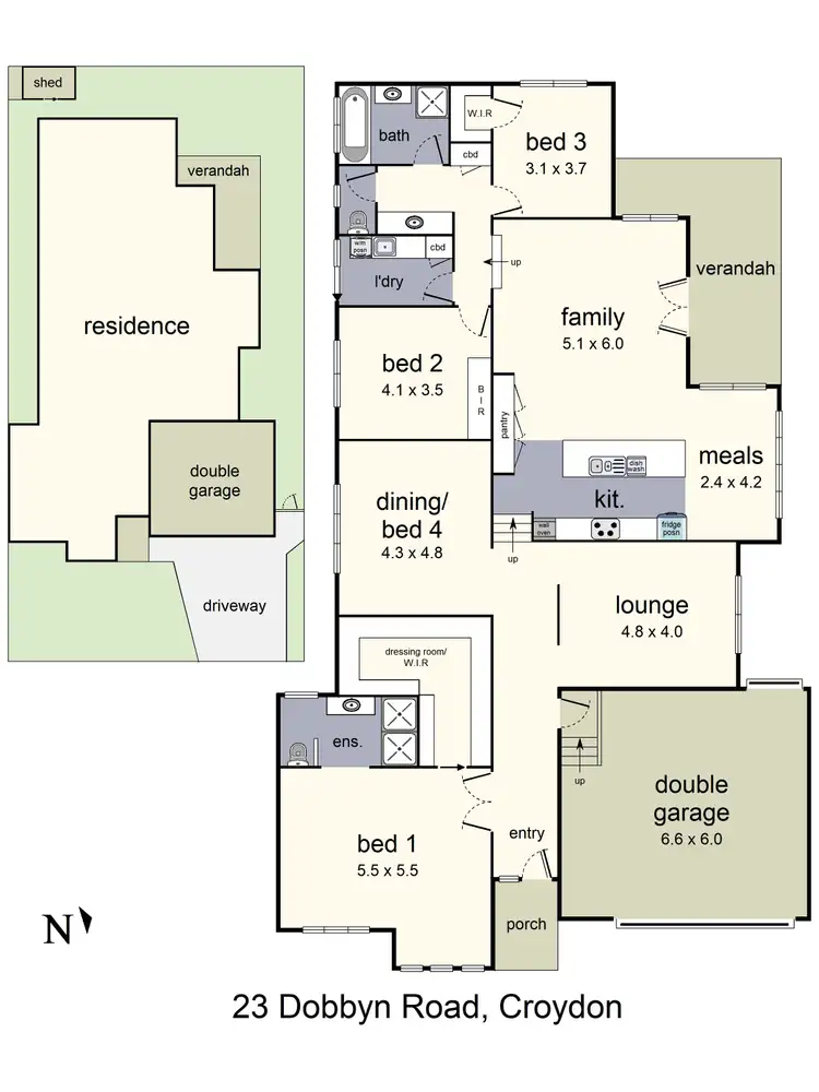 Floorplan of Homely house listing, 23 Dobbyn Road, Croydon VIC 3136
